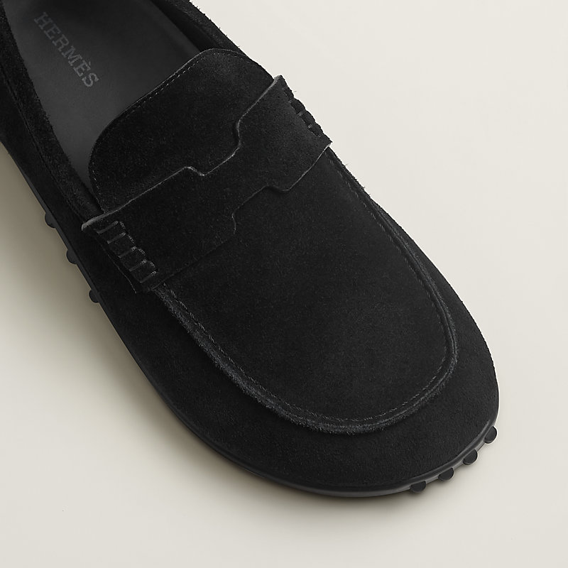 Lazy loafer - Black | Hermès Mainland China
